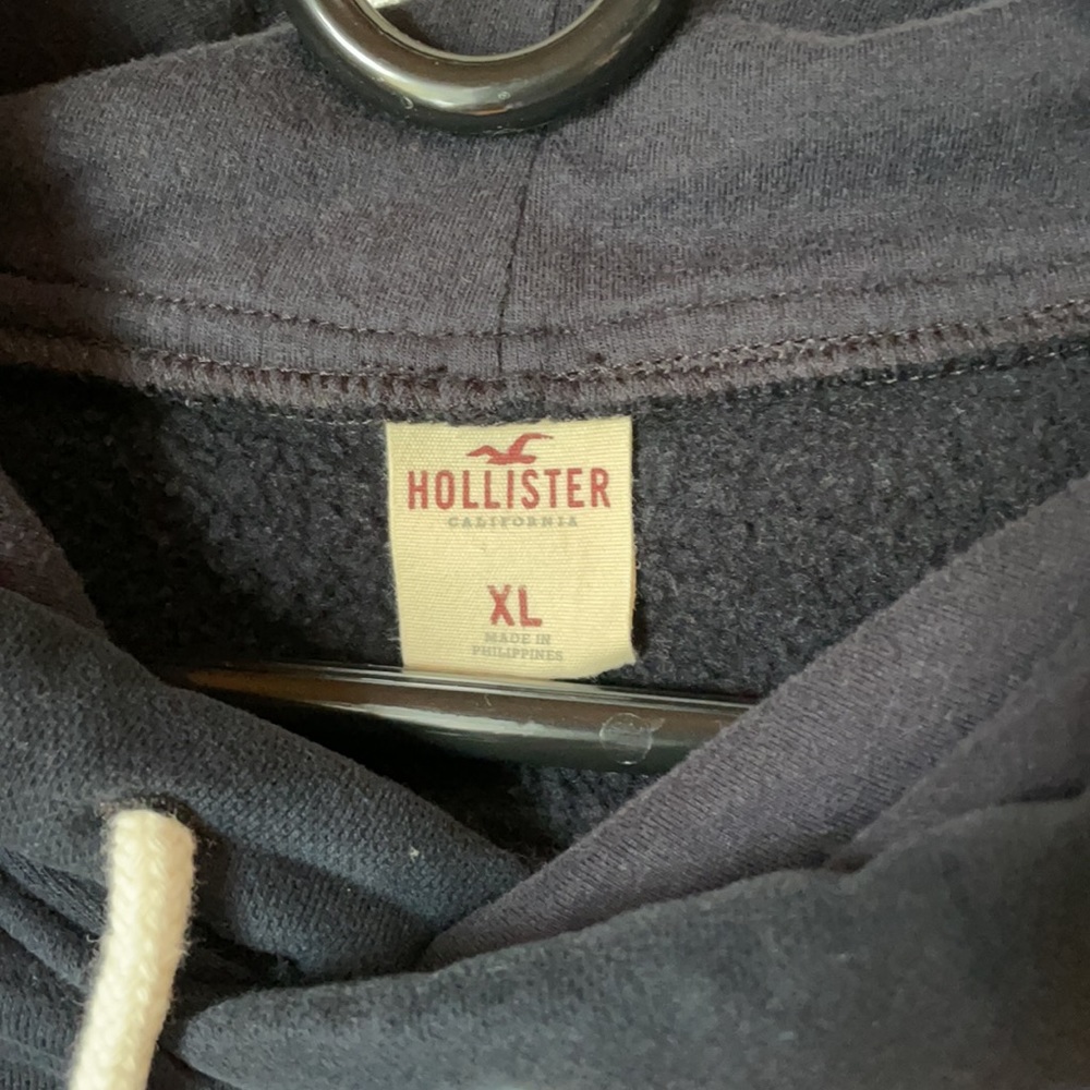 🎉HP🎉HOLLISTER Surf 🏄‍♂️ Team Boys Hoodie in Navy Blue with White accents! - Picture 4 of 11